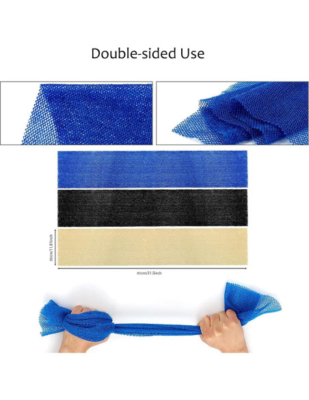 Esponja de Baño Africana FaYaCa, 2 Piezas Exfoliantes 80x30cm Esponja de Baño Africana FaYaCa, 2 Piezas Exfoliantes 80x30cm