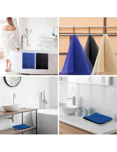 Esponja de Baño Africana FaYaCa, 2 Piezas Exfoliantes 80x30cm