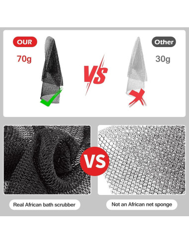 Esponja Exfoliante de Red Africana 170 cm - Yiwu Qunsen