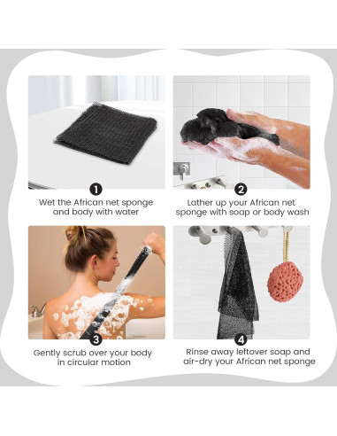 Esponja Exfoliante de Red Africana 170 cm - Yiwu Qunsen