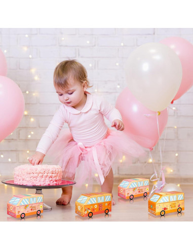 24 Cajas de Dulces Psicodélicas TecUnite en Forma de Camión