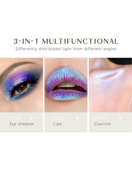 Paleta de Iluminadores de Diamante 8 Colores - Maquillaje