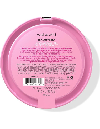 Paleta de Bronceador 4 en 1 Wet n Wild Alicia en el País de las Maravillas