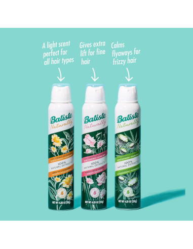 Champú Seco Batiste Natural Té Verde Manzanilla 120 g