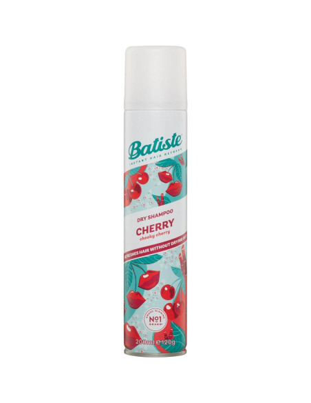 Champú Seco Batiste Cereza 198 ml - Sin Agua, Aroma Frutal