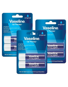 Bálsamo Labial Vaseline Original 3 x 4.5 g - Hidratación Rápida