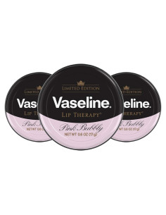 Bálsamo Labial Vaseline Lip Therapy Pink Bubbly - 3 x 17 g
