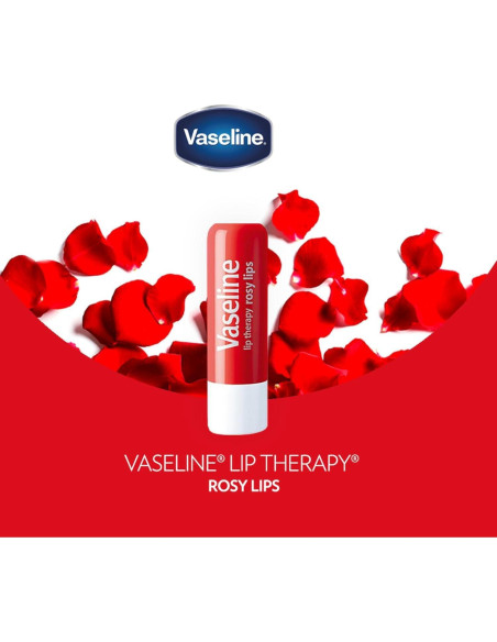 Bálsamo Labial Vaseline Lip Therapy Rosy Lips 12-Pack 4.5g