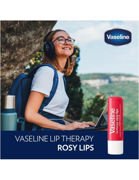Bálsamo Labial Vaseline Lip Therapy Rosy Lips 12-Pack 4.5g