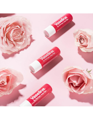 Bálsamo Labial Vaseline Lip Therapy Rosy Lips 12-Pack 4.5g