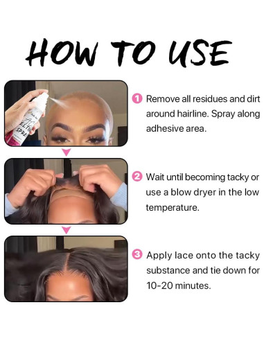 Spray de Fijación Rápida Bella Hair 150ml - Acabado Natural