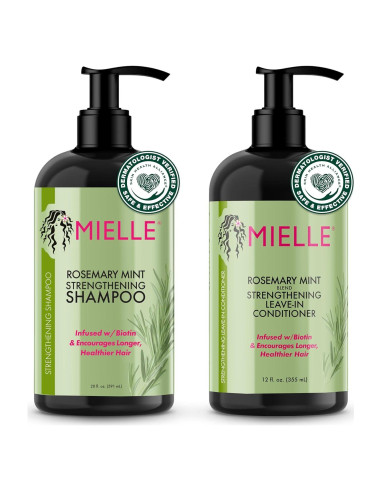 Champú Fortalecedor Mielle Organics Romero y Menta 340g