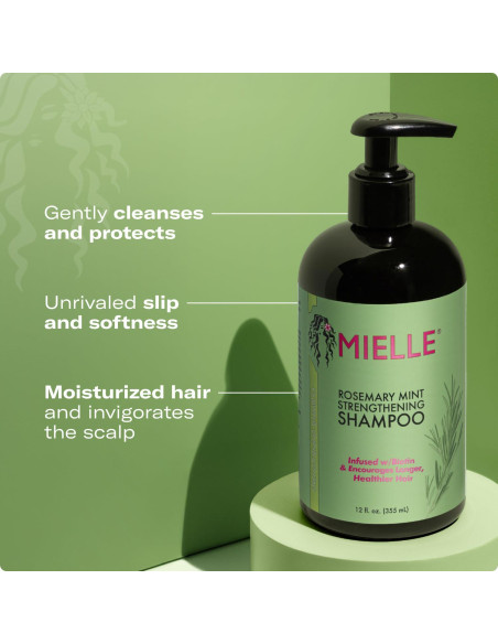 Champú Fortalecedor Mielle Organics Romero y Menta 340g