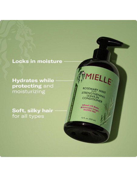 Champú Fortalecedor Mielle Organics Romero y Menta 340g