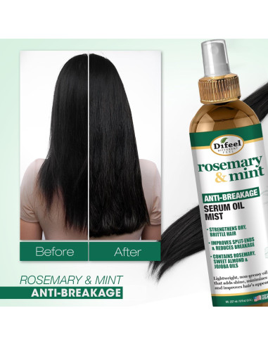 Suero Aceite Mist Antirrotura Difeel Romero y Menta 226.8 ml