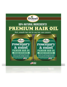 Aceite Capilar Difeel Romero y Menta 200g con Biotina - Set Regalo