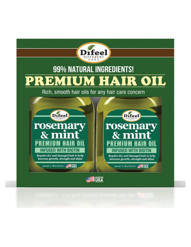 Aceite Capilar Difeel Romero y Menta 200g con Biotina - Set Regalo