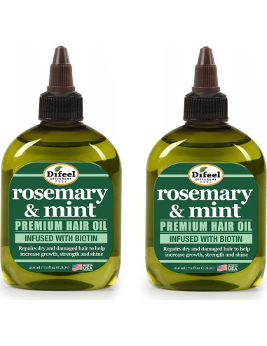 Aceite Capilar Difeel Romero y Menta 200g con Biotina - Set Regalo