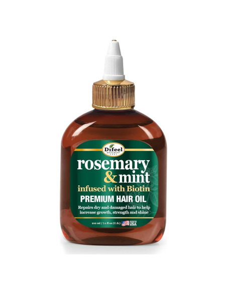 Aceite Capilar Difeel con Biotina y Romero 200 g - Crecimiento Saludable