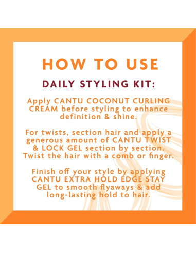 Kit de Tratamiento para Cabello Natural Cantu - Crema y Gel