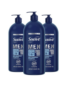 Champú y Acondicionador 2 en 1 Suave Hombres Anticaspa 40 oz