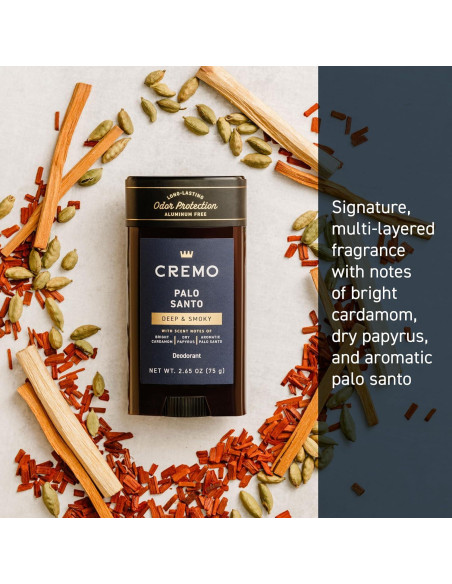 Desodorante Cremo Palo Santo Sin Aluminio 75g - 48 Horas Protección