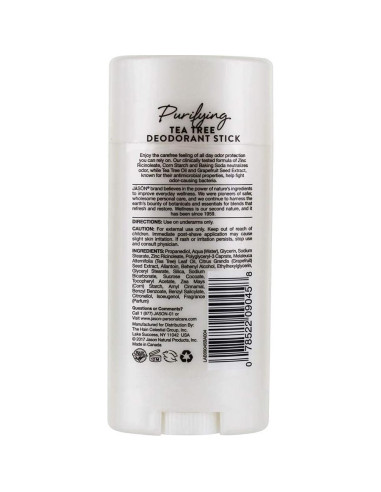 Desodorante en barra Jason Árbol de Té 70.87 g Natural
