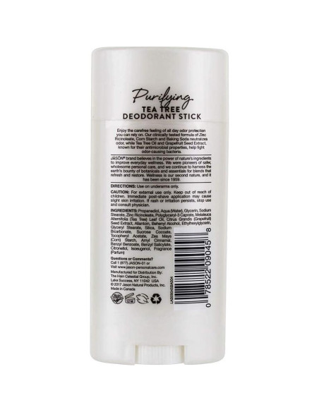 Desodorante en barra Jason Árbol de Té 70.87 g Natural