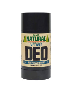 Desodorante Natural Vetiver Sam - 85 g - Sin Aluminio - Vegano