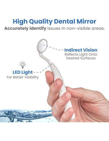 Centro Dental AquaSonic Blanco - Cepillo Eléctrico y Flossador