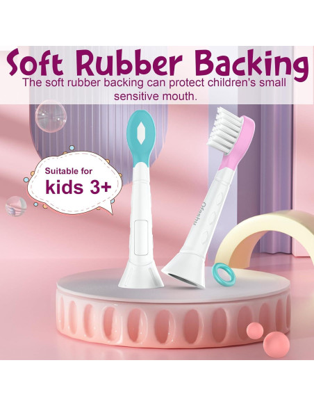 Cabezas de cepillo de dientes eléctricos Ofashu HX6044 para niños