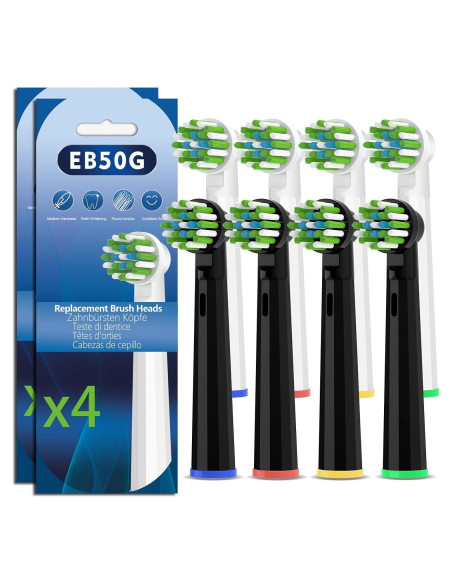 Cabezas de Cepillo de Dientes Repuesto Lanveda 8PC Oral B