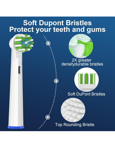 Cabezas de Cepillo de Dientes Repuesto Lanveda 8PC Oral B