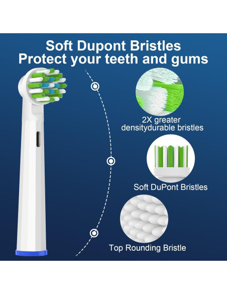 Cabezas de Cepillo de Dientes Repuesto Lanveda 8PC Oral B