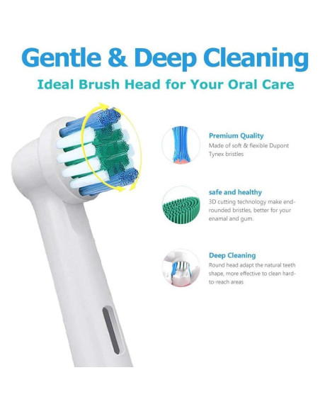 Cabezas de cepillo Oral-B Braun EB17, 4 unidades, cerdas suaves