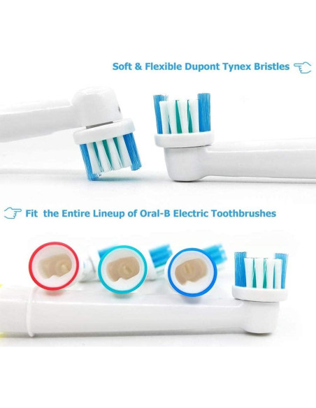 Cabezas de cepillo Oral-B Braun EB17, 4 unidades, cerdas suaves
