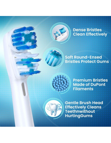 Cabezas de cepillo Oral-B Dual Clean - Paquete de 8 unidades