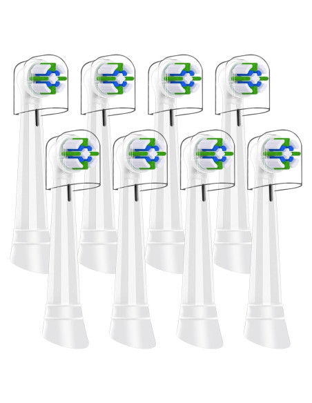 8 Cabezas de Reemplazo Oral B IO Compatibles - Blanco