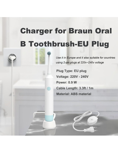 Base de Cargador Inductivo para Cepillo Oral-B Zuikn 3757 220V