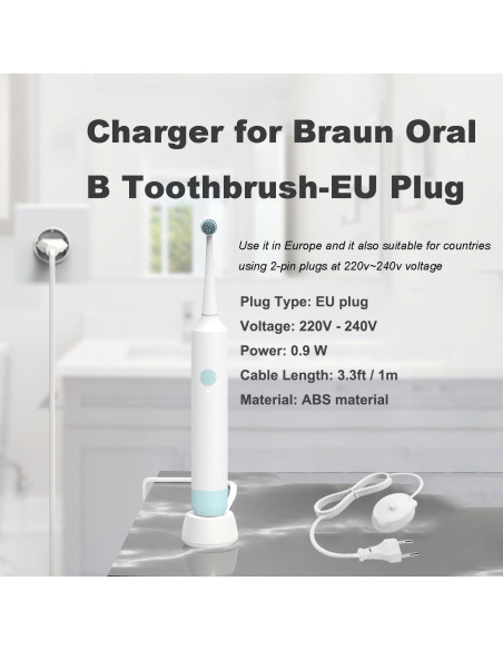 Base de Cargador Inductivo para Cepillo Oral-B Zuikn 3757 220V