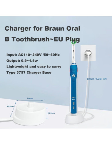 Base de Cargador Oral-B Compatible 220V - Zuikn