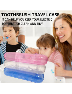 Funda de viaje para cepillo de dientes HURKEYE transparente 2