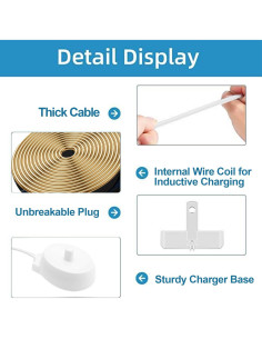 Cargador Inductivo YANZHI para Cepillo Oral-B 3757 Blanco 2