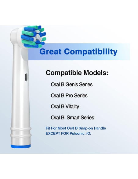 Cabezas de cepillo de repuesto REDTRON para Oral B - 16 piezas