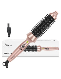 Cepillo Calentado Aima Beauty 1.3" Dorado para Rizar Cabello