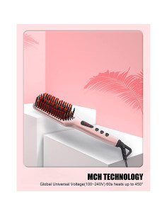 Cepillo Alisador Cerámico MEGAWISE KL-1025 232C Anti-frizz 2