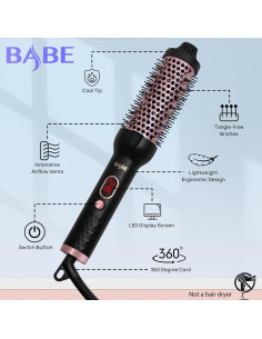 Cepillo Térmico Cerámico BABE 1.5" 10 Temperaturas Doble Voltaje 2