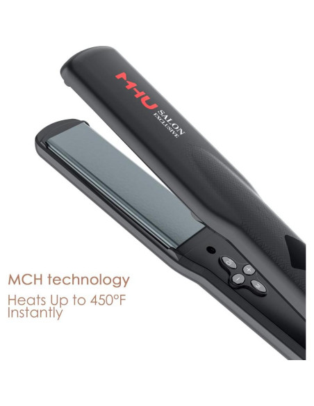 Plancha de Pelo Profesional MHU 2 en 1 Cerámica 3.18 cm