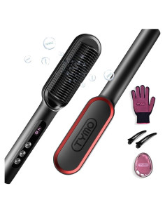 Cepillo Alisador Iónico TYMO Ring Plus - 9 Temperaturas, Titanio