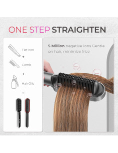 Cepillo Alisador Iónico TYMO Ring Plus - 9 Temperaturas, Titanio 2